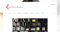 Desktop Screenshot of hautparleursystemes.com